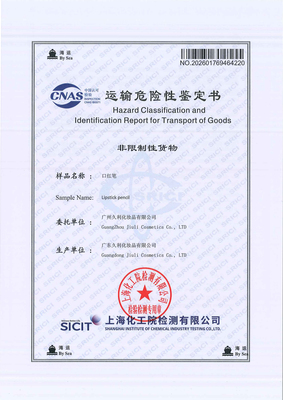 Sea Transport Hazard Classification Report